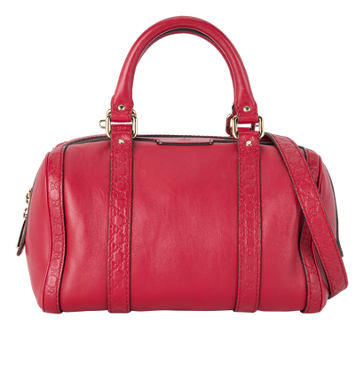 Microguccissima Small Duffle Bag, &pound;450, Handbags, Red, Leather, Front view